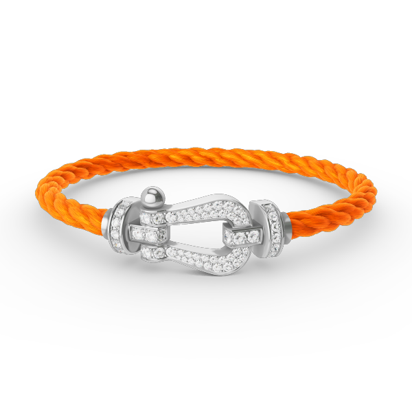 [Resenly Jewelry]FORCE LARGE HORSESHOE FULL DIAMOND BRACELET SILVER