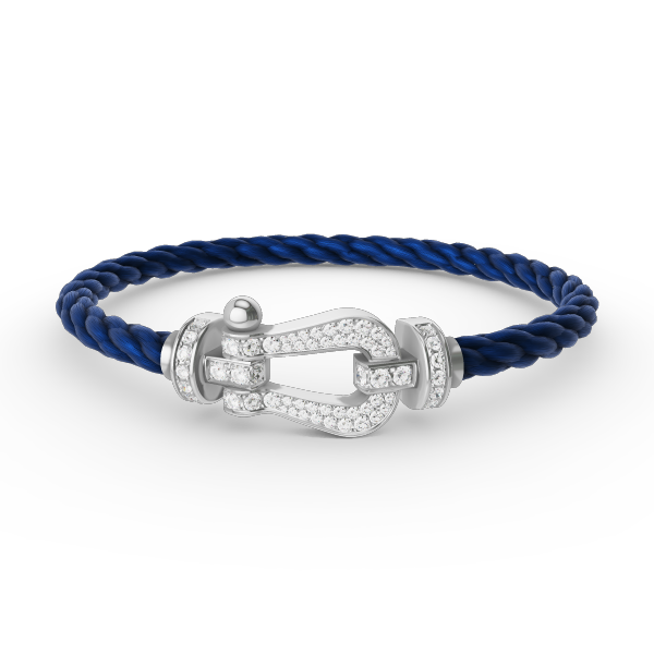 [Resenly Jewelry]FORCE LARGE HORSESHOE FULL DIAMOND BRACELET SILVER