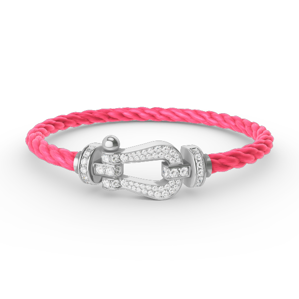 [Resenly Jewelry]FORCE LARGE HORSESHOE FULL DIAMOND BRACELET SILVER