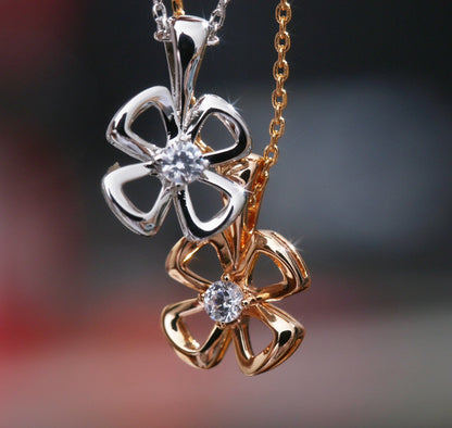 [Resenly Jewelry]FIOREVER NECKLACE DIAMOND CENTER