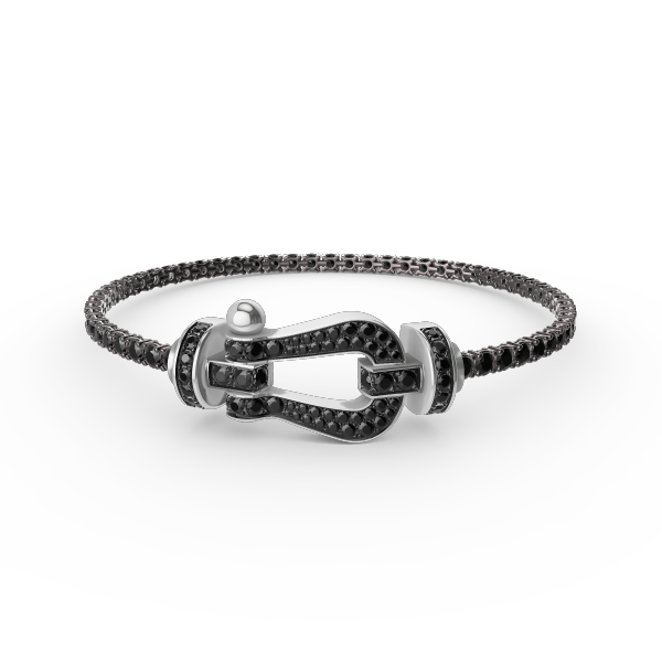 [Resenly Jewelry]FORCE  LARGE HORSESHOE FULL DIAMOND TENNIS BRACELET